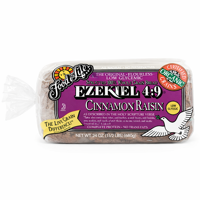 Pan sin Harina con Pasitas y Canela, 680g