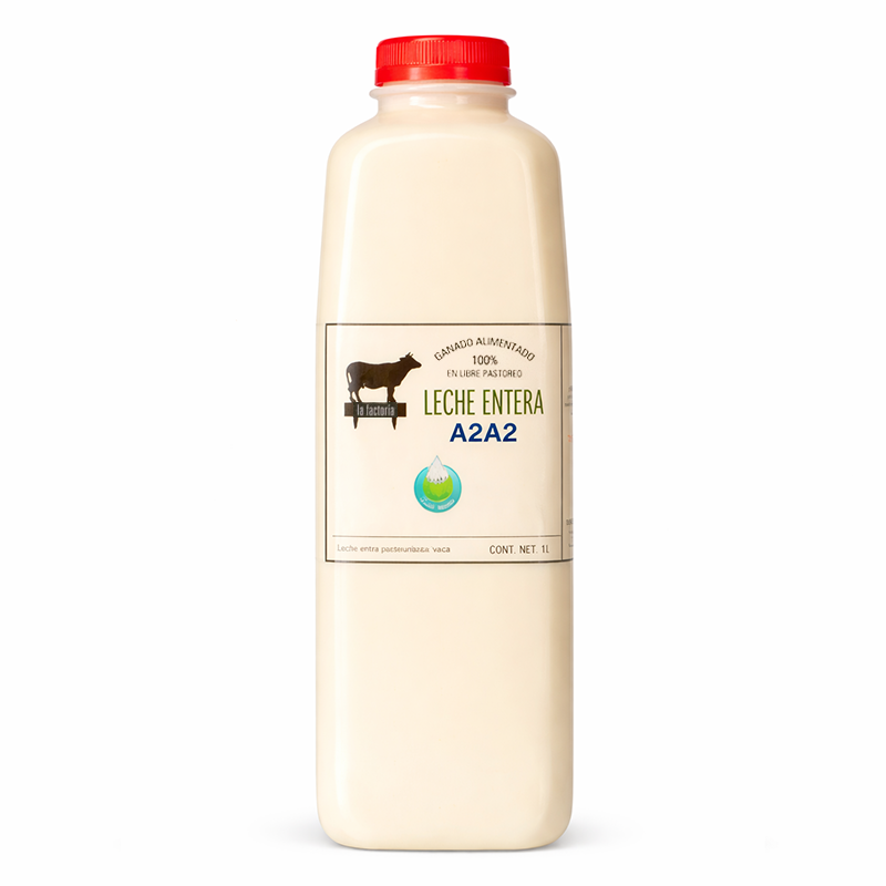 Leche Entera de Vaca Grass Fed A2A2, 1LT