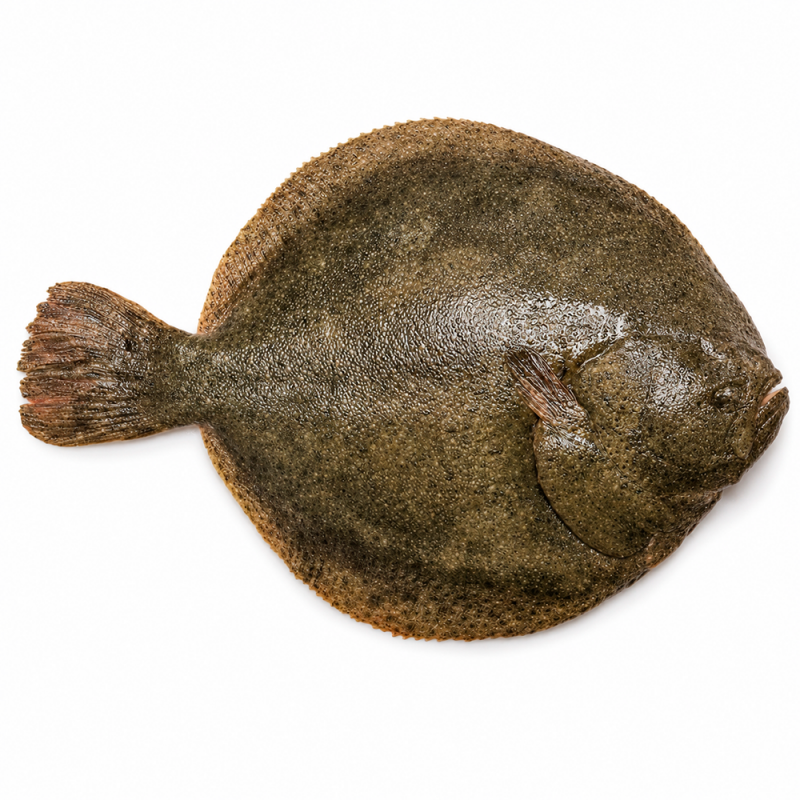 Rodaballo Entero Congelado, 600g
