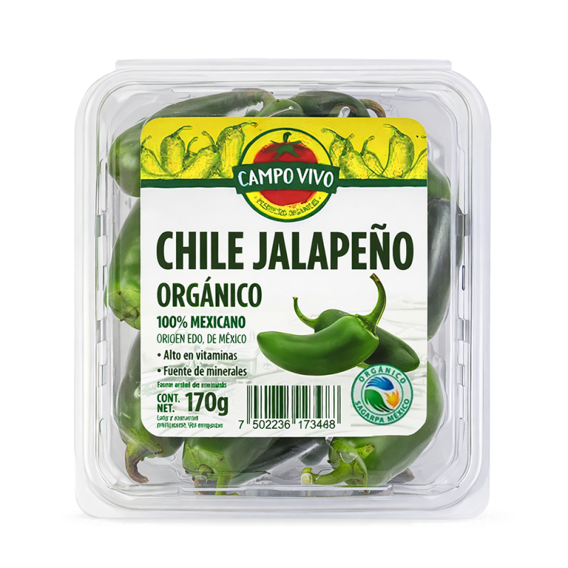 Chile Jalapeño Orgánico, 170g
