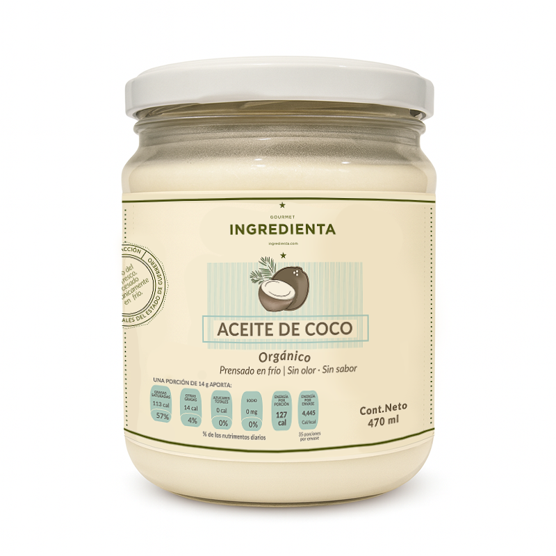 Aceite de Coco Orgánico, 470 ml