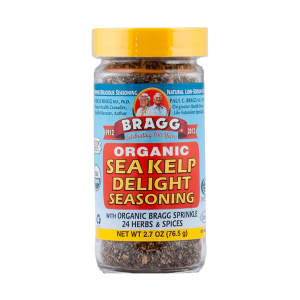 Bragg Organic Sea Kelp Delight Seasoning with Organic Bragg Sprinkle, 24  Herbs & Spices 2.7 Ounce Sea Kelp 2.7 Ounce (Pack of 1)