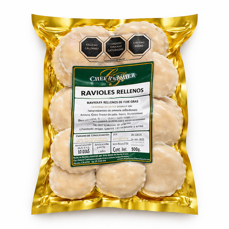 Ravioles con Foie Gras, 500g