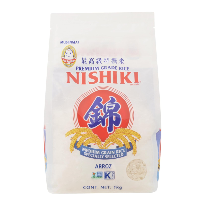 Arroz Nishiki Blanco para Sushi, 1kg