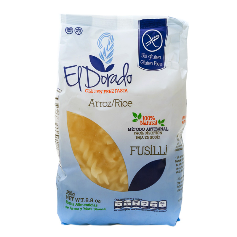 Pasta de Arroz Fusilli Gluten Free, 250g Ingredienta Pasta de Arroz Fusilli Gluten Free, 250g Ingredienta