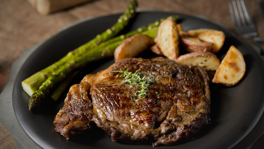 Rib eye al sartén Rib eye al sartén