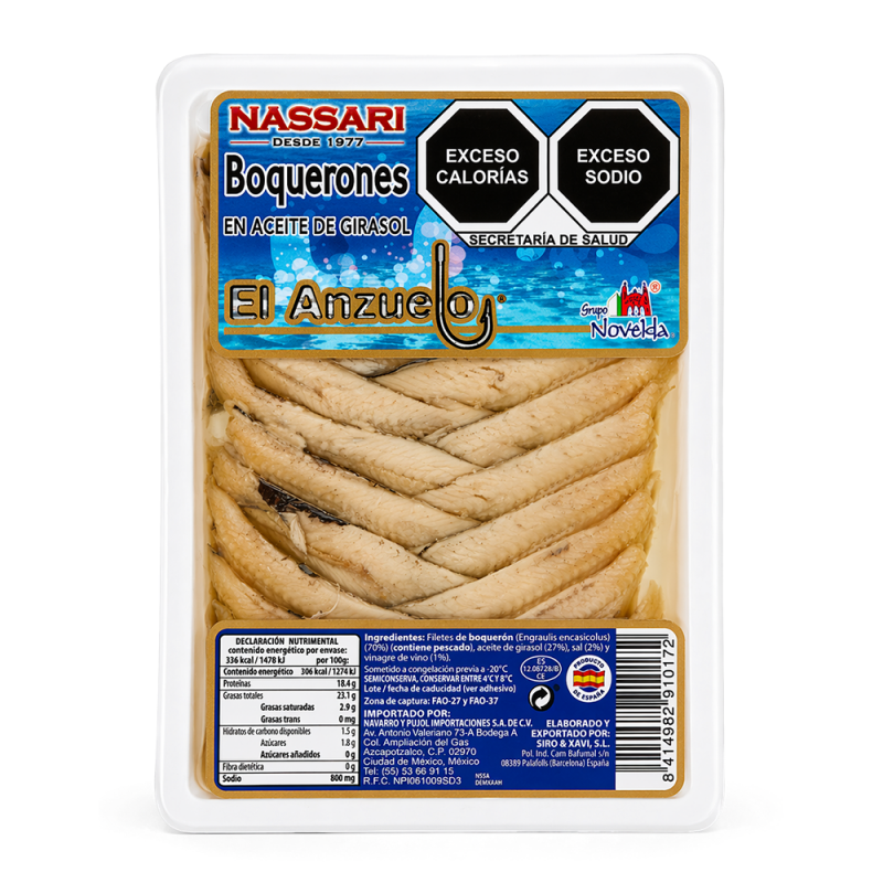 Boquerones en Aceite de Girasol, 110g