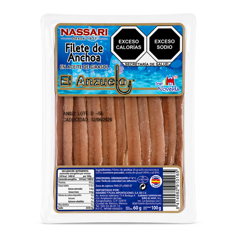 Anchoas en Aceite, 100g