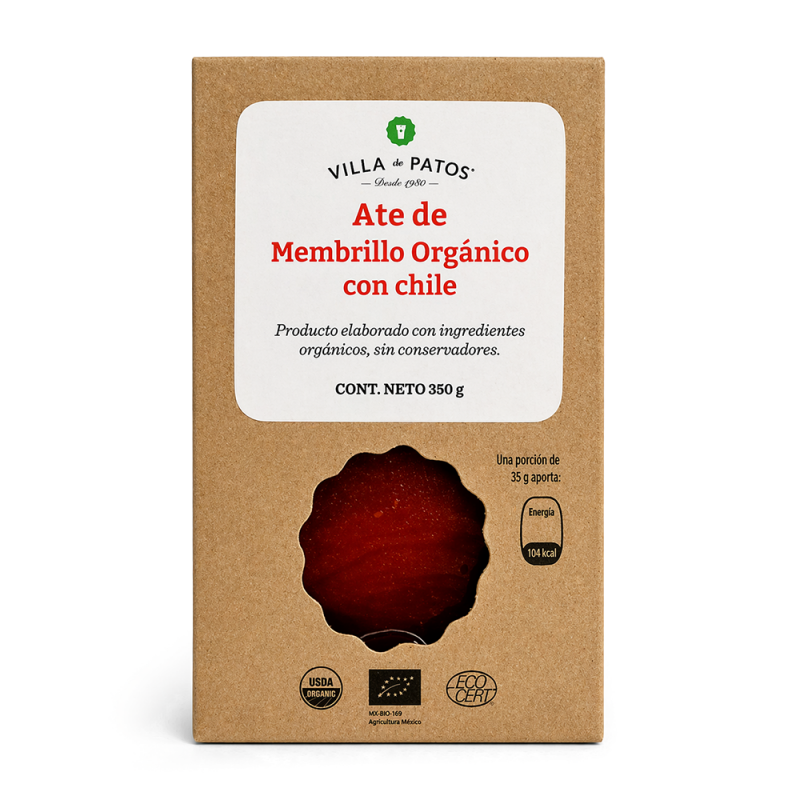 Ate de Membrillo Orgánico con Chile, 350g