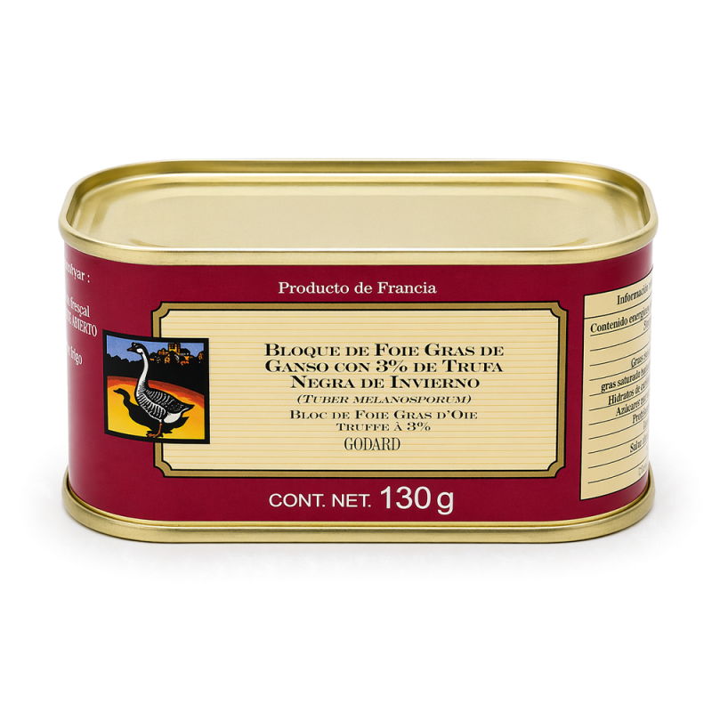 Bloc Foie Gras de Ganso con Trufa de Invierno, 130g