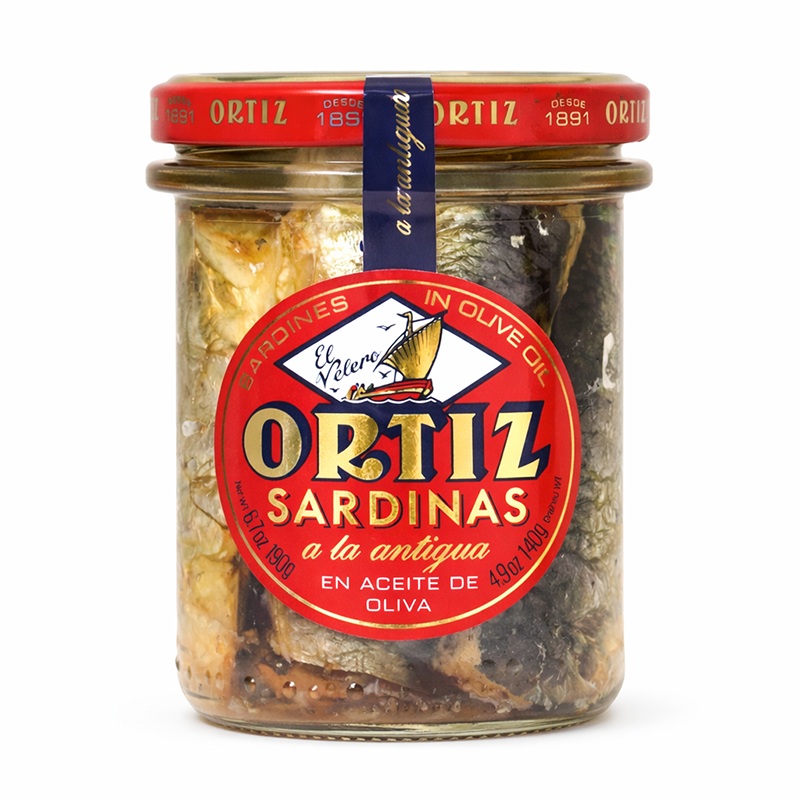 Sardinas en Aceite de Oliva Ortiz a la Antigua, 190g