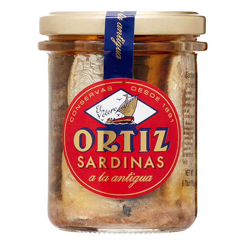 Sardinas en Aceite de Oliva Ortiz a la Antigua, 190g