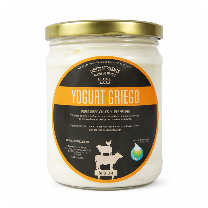 Yogurt Griego A2A2 La Factoría, 480g