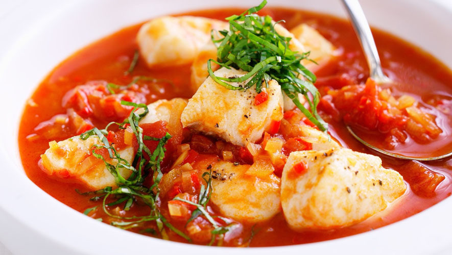 Sopa de Pescado con Alioli de limón Sopa de Pescado con Alioli de limón