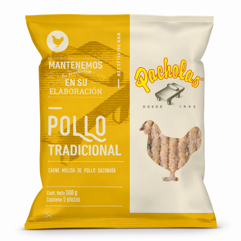 Pacholas Pollo Tradicional, 450 a 500g