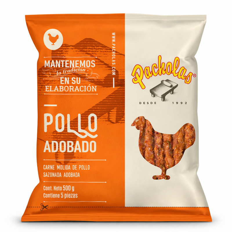 Pacholas Pollo Adobado, 450 a 500g