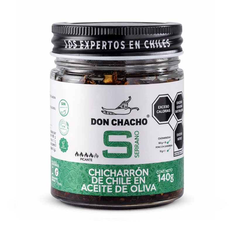 Chicharrón de Chile Serrano, 140g
