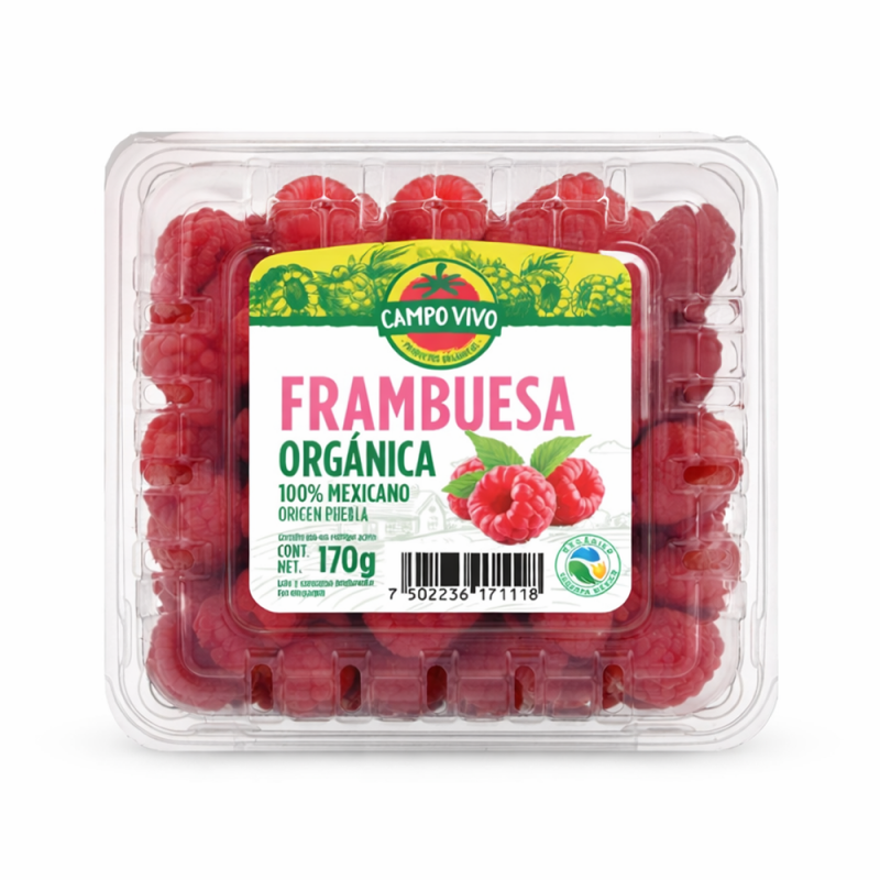 Frambuesa Orgánica, 170g