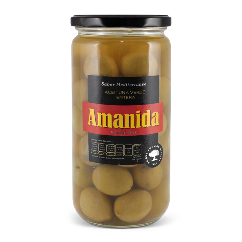 Aceitunas Verdes Amanida, 660g