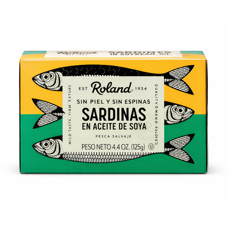 Sardinas Deshuesadas sin Piel con Soya, 125g
