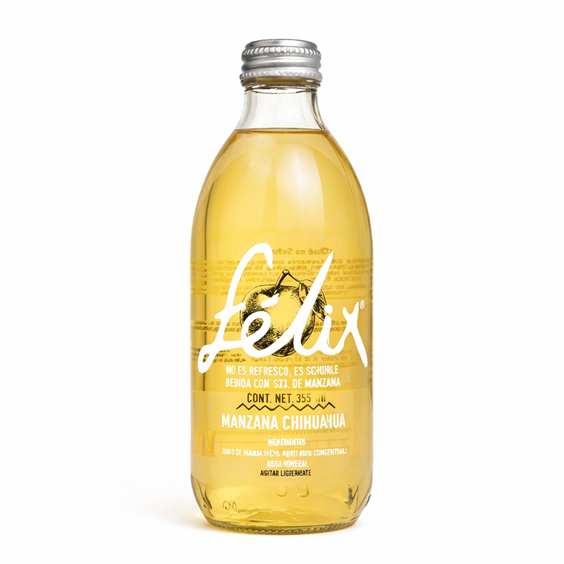 Bebida sabor Manzana Felix, 355ml