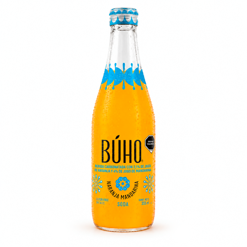 Búho Soda Naranja Mandarina, 355ml