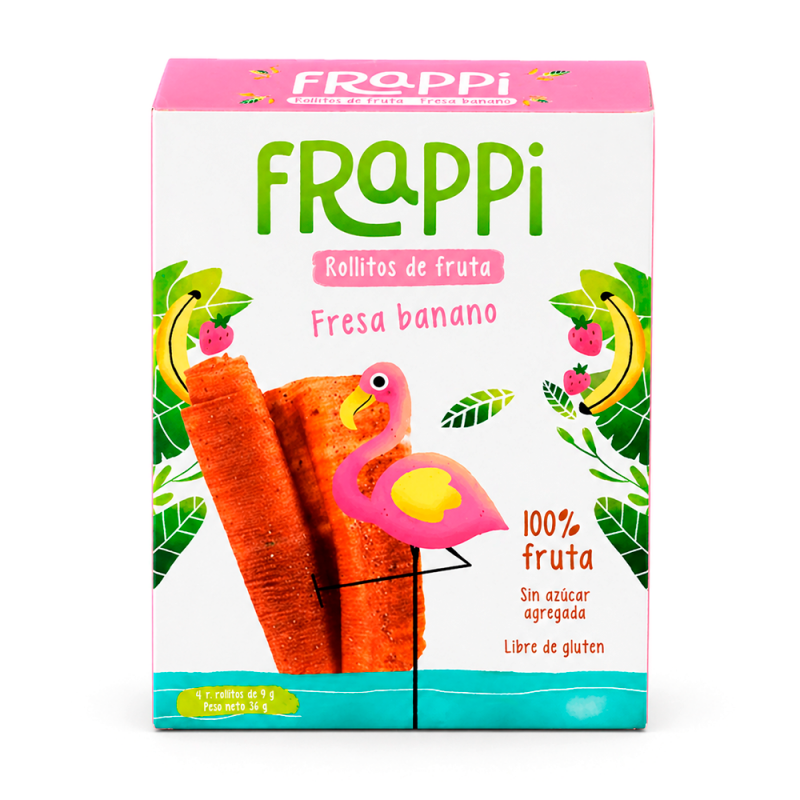 Barra Frappi Fresa Plátano, 16g