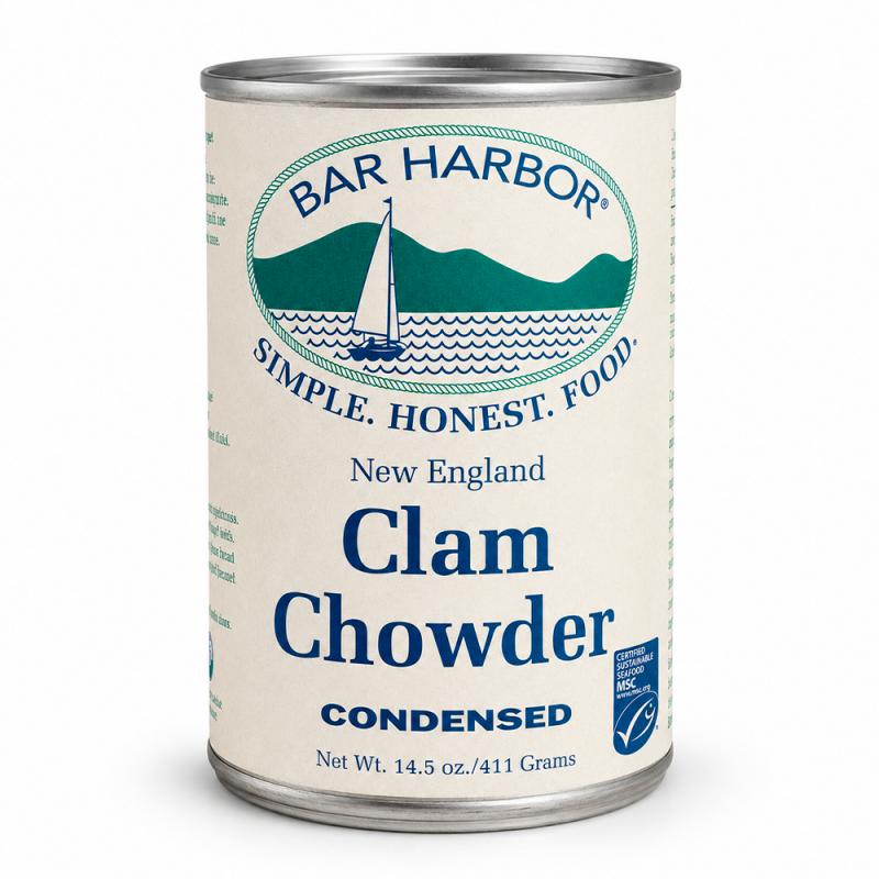 Bar Harbor Chowder de Almejas de Nueva Inglaterra Condensado