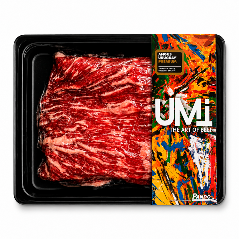 Vacío Uruguayo en Steaks BMS 5+, 850g/2pz