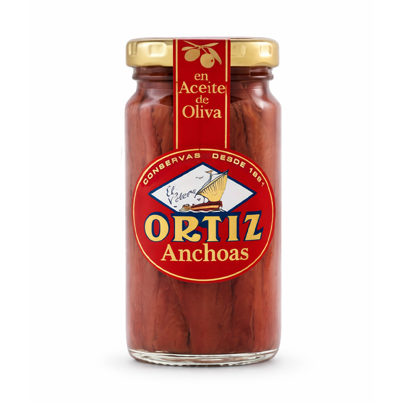 Anchoas en Aceite de Oliva Ortiz, 95g