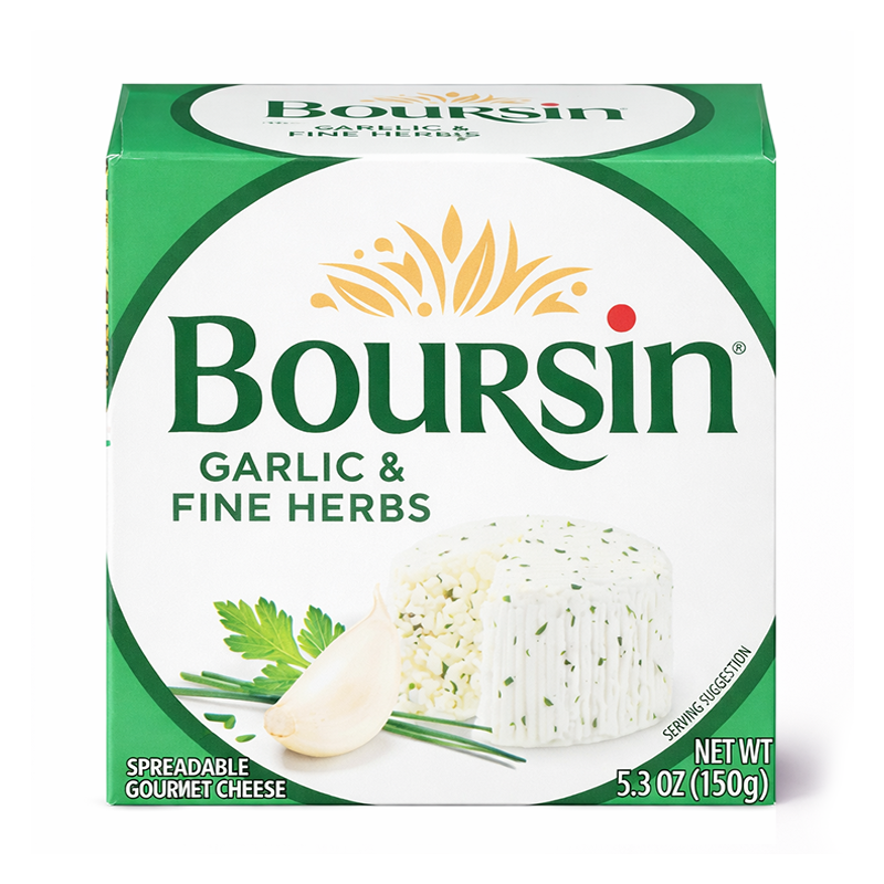 Queso Boursin Ajo y Finas Hierbas, 150g