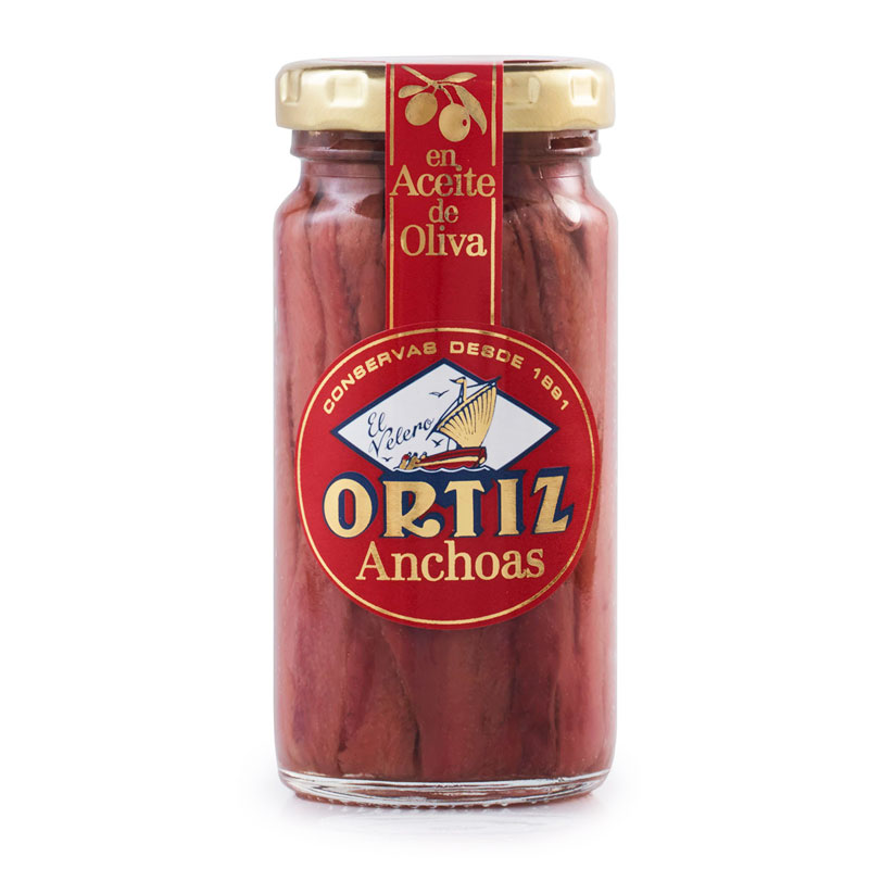 Anchoas en Aceite de Oliva Ortiz, 95g
