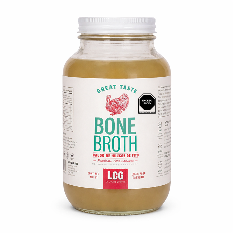 Bone Broth de Pavo, 790ml