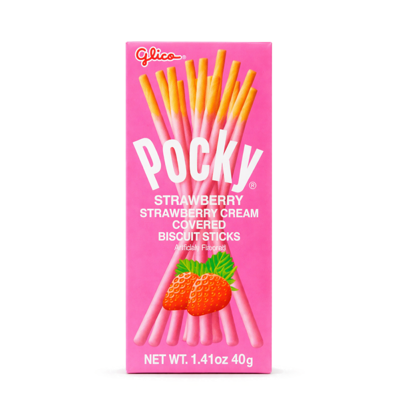 Galleta Pocky Fresa, 40g