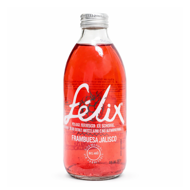 Bebida Sabor Frambuesa Felix, 355ml
