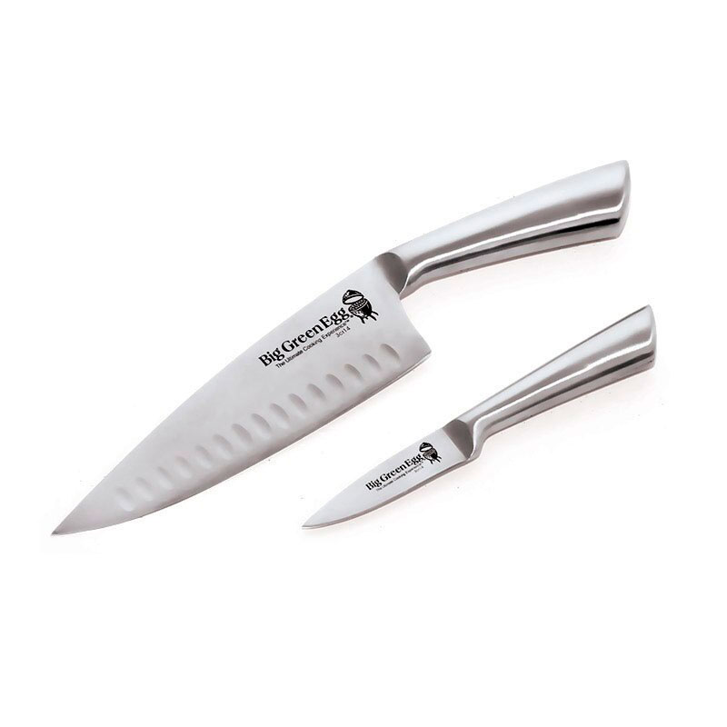 Knife Set Stainless Steel 8" Chef and 3" paring Big Green Egg