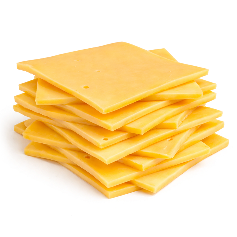 Queso Cheddar Rebanado, 500g