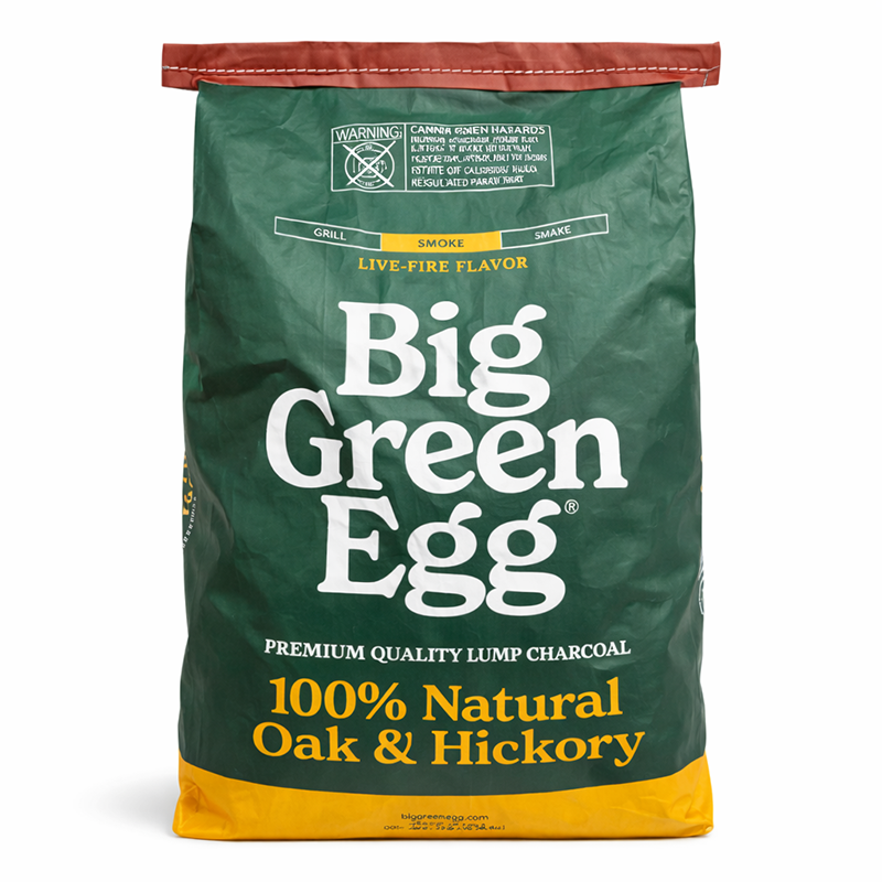 100% Natural Oak And Hickory Lump Charcoal Big Green Egg, 20 lb