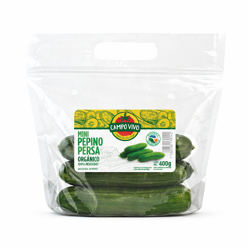 Pepino Persa Orgánico Mini, 400g
