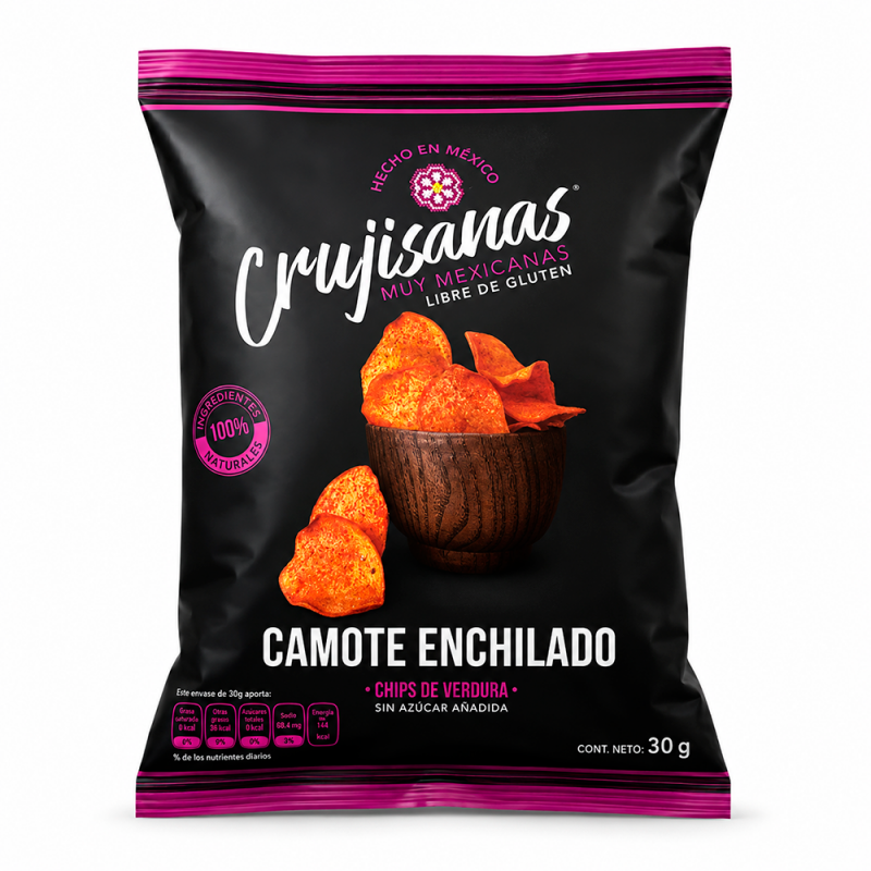 Snack Crujisanas Camote Enchilado, 30g