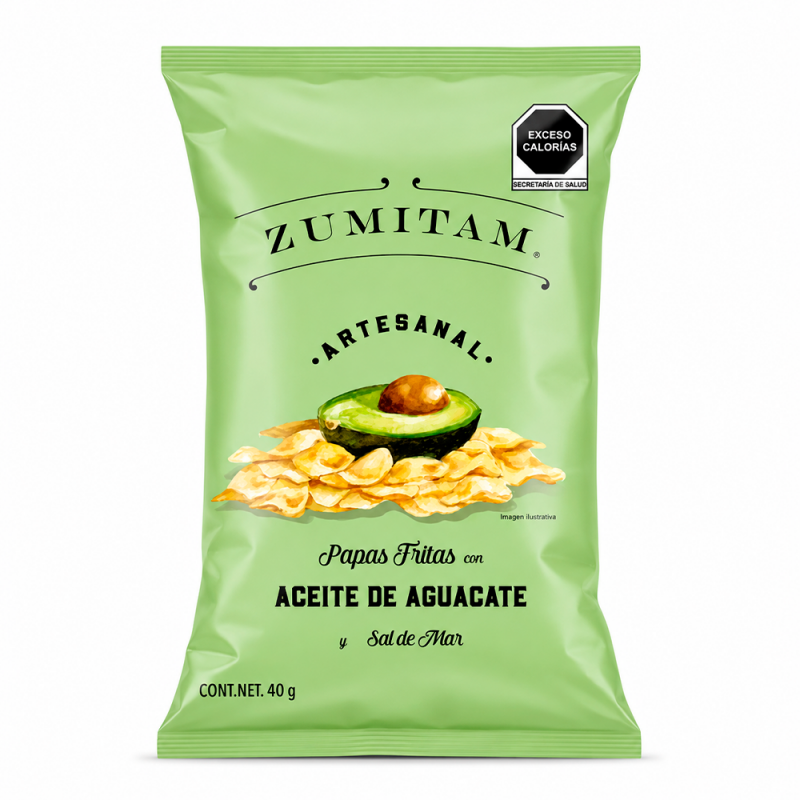 Papas con Aceite de Aguacate, 40g