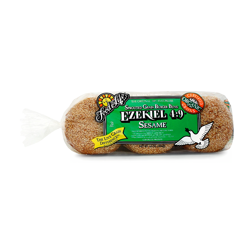 Pan para Hamburguesa de Cereales Germinados, 454g