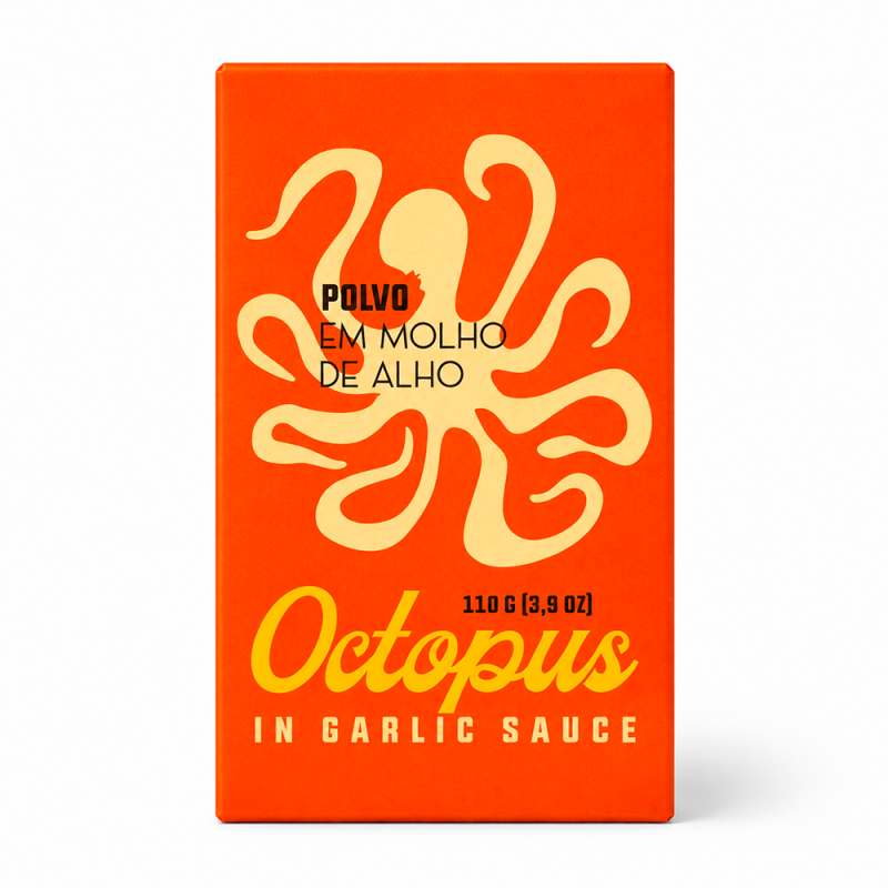 Pulpo en Aceite de Oliva y Ajo, 120g