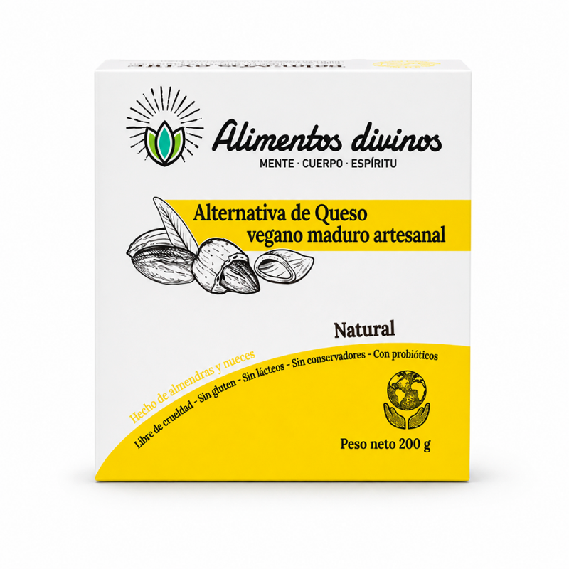 Queso Vegano Maduro Natural, 200g