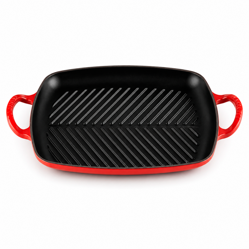 Parrilla Rectangular con Asas 30cm Cherry