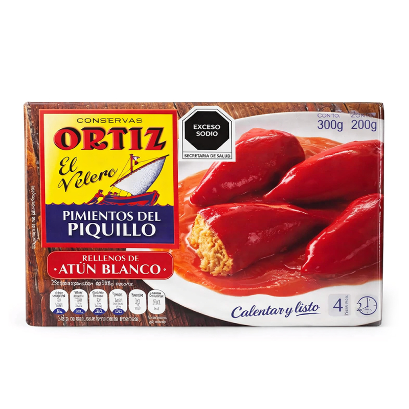 Pimientos del Piquillo Rellenos de Atún Blanco, 300g