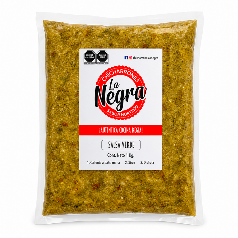 Chicharrón Norteño en Salsa Verde, 1kg