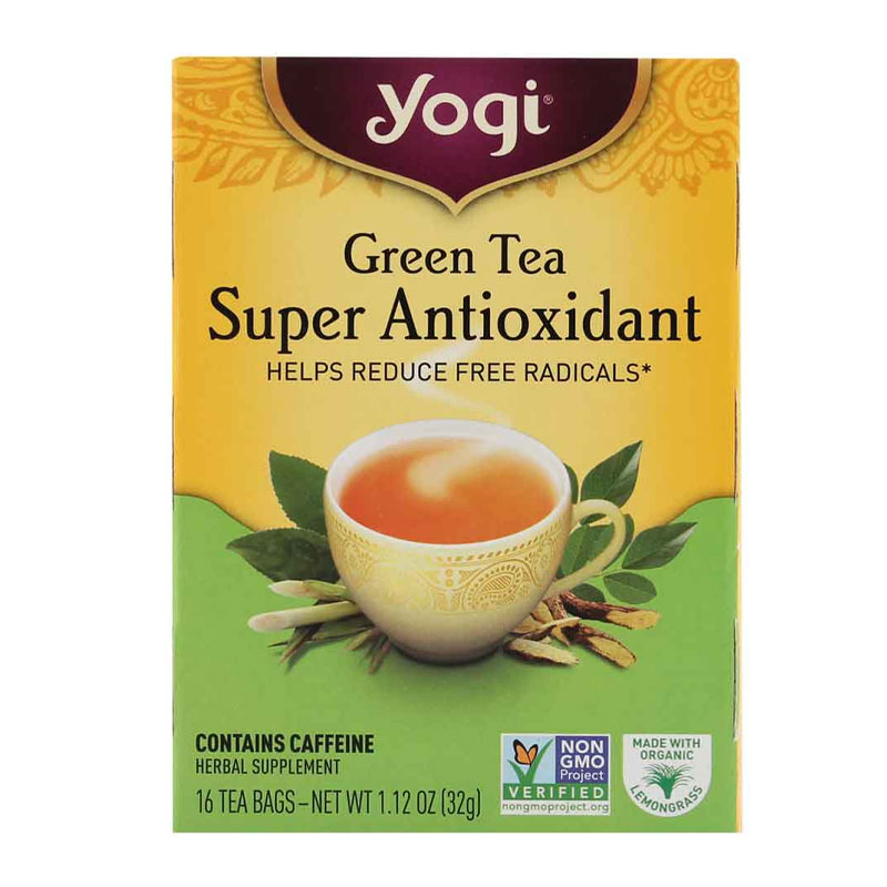 Yogi Tea, Té Verde, Super Antioxidante con Cafeína, 32g