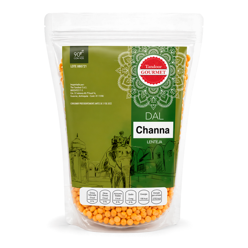 Lenteja Channa Amarilla, 907g