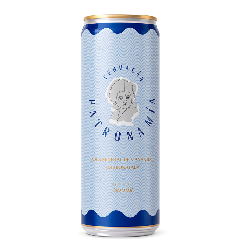 Agua Mineralizada Patrona Mía Lata, 355ml